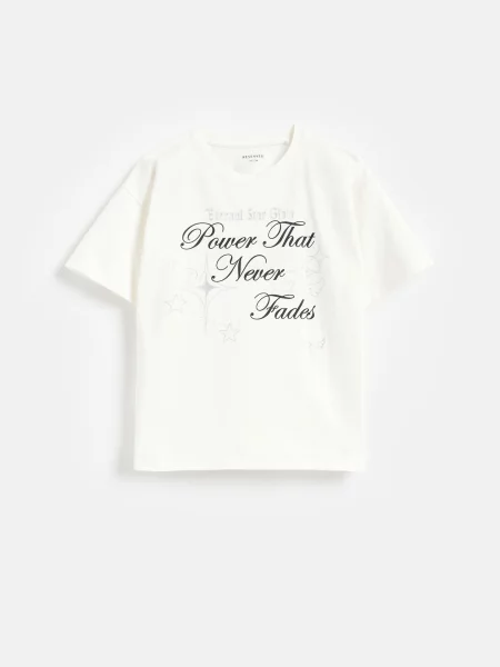 Reserved Nyomott mintás blúz fehér