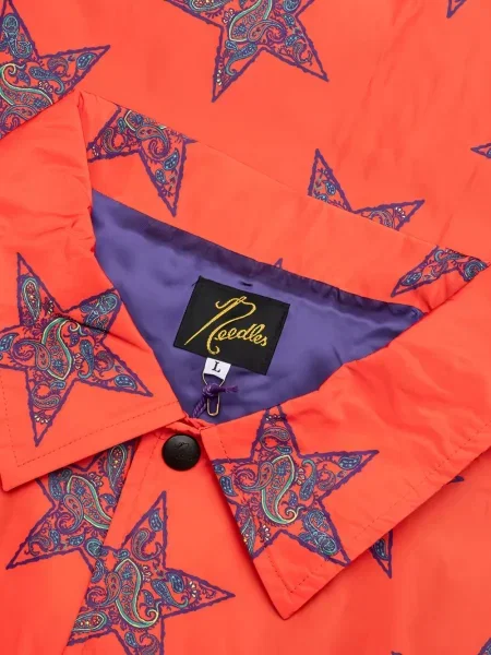 Bunda Needles s potiskem s paisley potiskem červená
