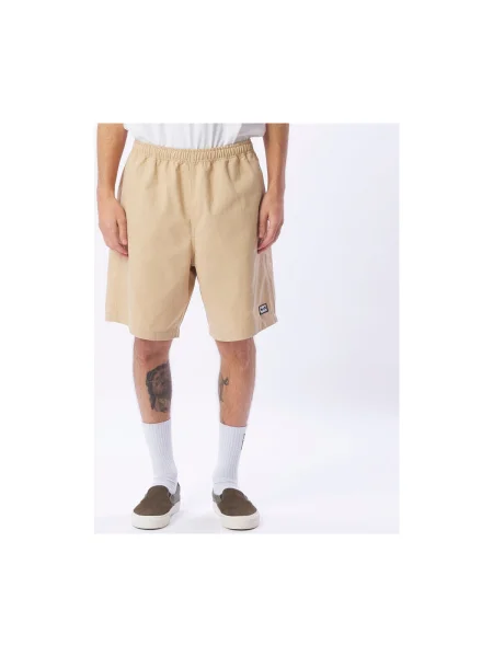 Pantaloni Obey din țesătură twill scurte