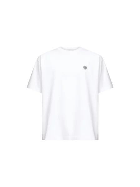 Koszulka Stone Island z kamieniami biała