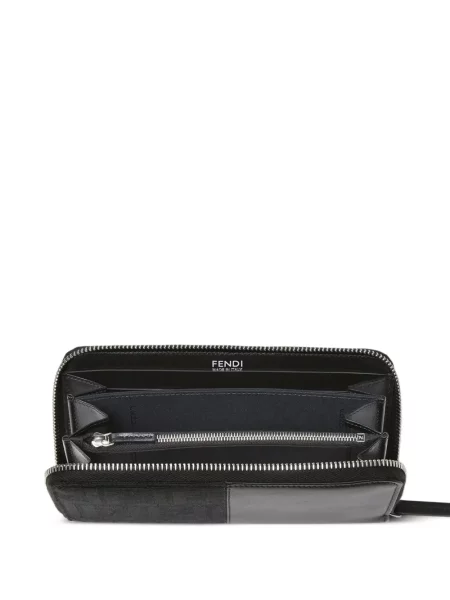 Portofel Fendi din jacard negru