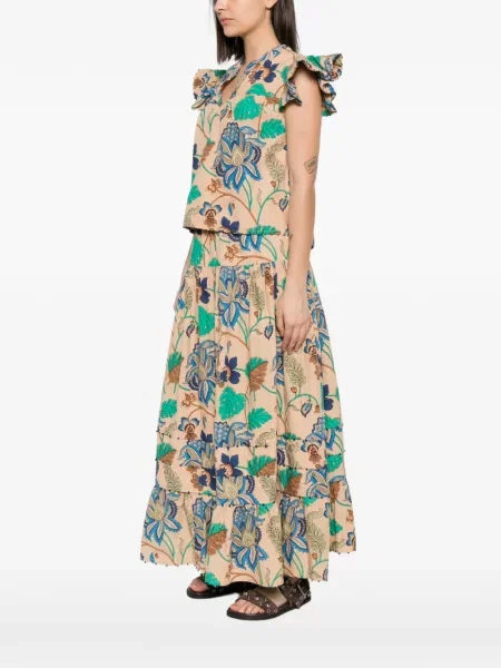 Bluză Philippa 1970 cu model floral cu imagine