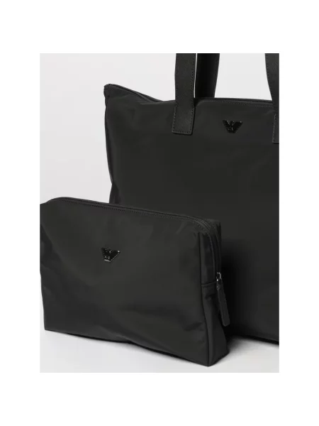 Torba Emporio Armani z logo czarna