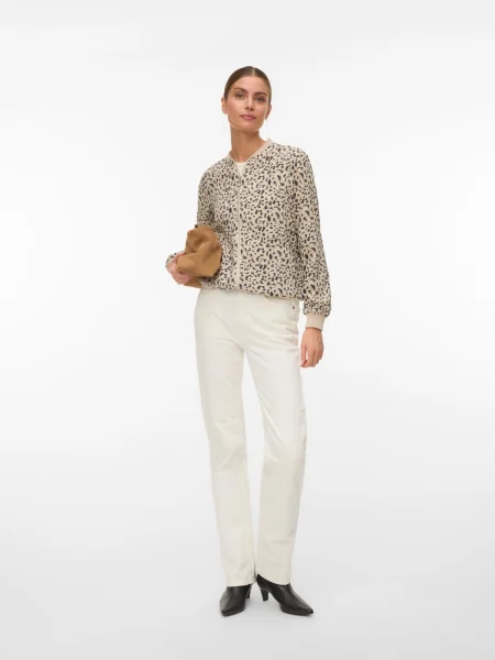 VERO MODA Geacă de primăvară-toamnă VMCOCO gri taupe negru