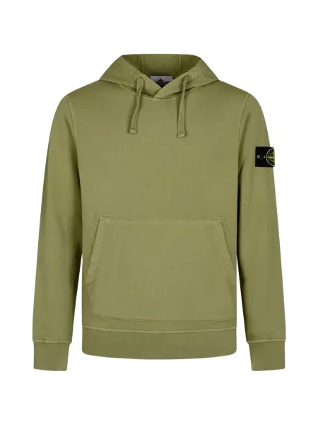 Mikina s kapucí Stone Island zelená