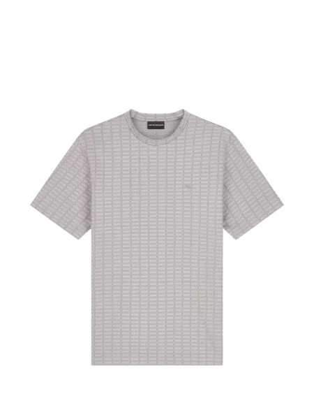 Tricou Emporio Armani tricotate gri
