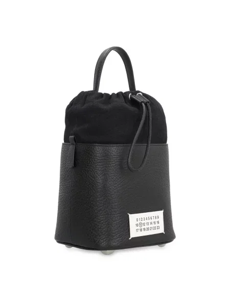 Lniany kapelusz Maison Margiela retro wiązany czarny