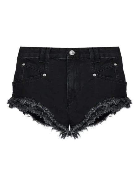 Szorty Isabel Marant z frędzli czarne