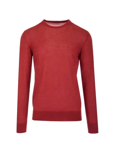 Lung tricou Al Duca D’aosta 1902 cu decolteu rotund roșu