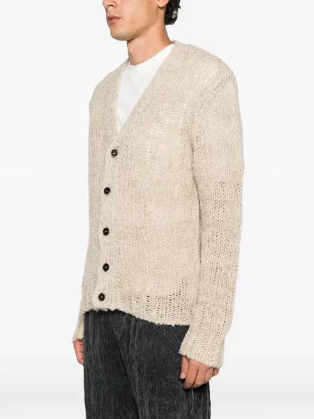 Cardigan Barena tricotate cu decolteu în V chunky