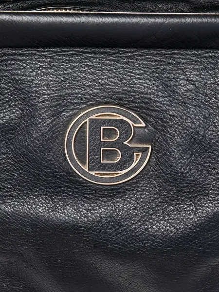 Geantă shopper Baldinini din piele negru