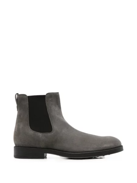Botine chelsea Tod's din piele de căprioară gri