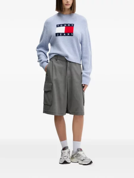 Spodnie cargo Adidas z kapturem z autografem do biegania białe