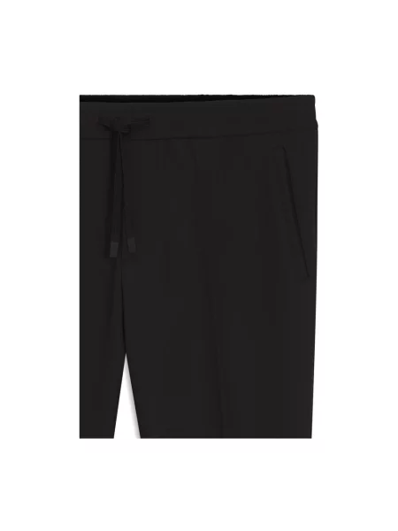 Spodnie garniturowe o kroju tapered fit z łatwego w prasowaniu materiału Model T_CONVERT' Boss Green czarne