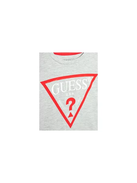 Guess Marškinėliai Pilka Regular Fit balta