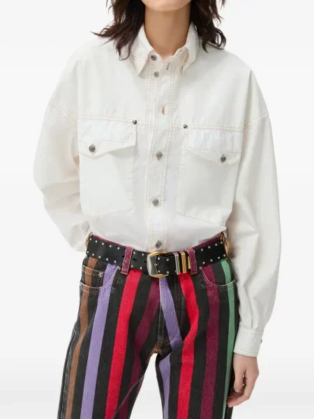Cămașă Versace din poplin alb