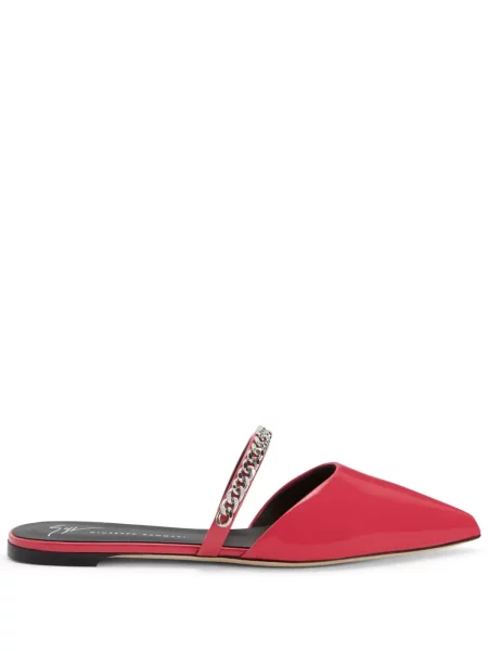 Papuci tip mules Giuseppe Zanotti fără toc roz