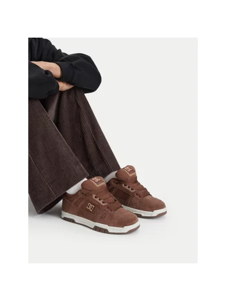 Sneakersy DC Shoes brązowe