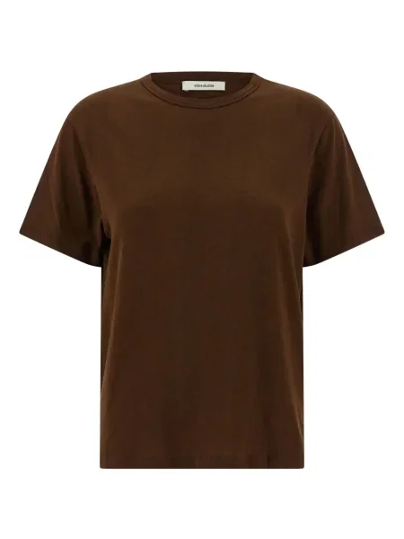 Tricou Entire Studios cu decolteu rotund maro