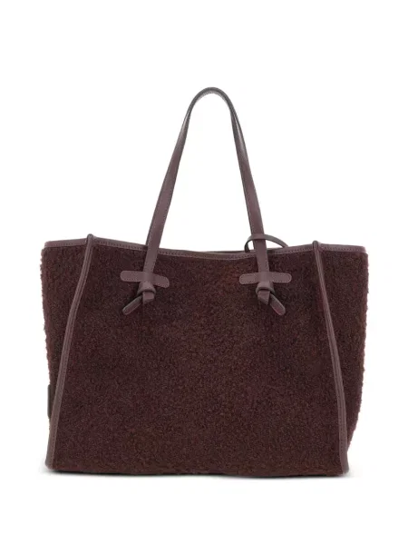 Bouclé geantă shopper Gianni Chiarini roșu