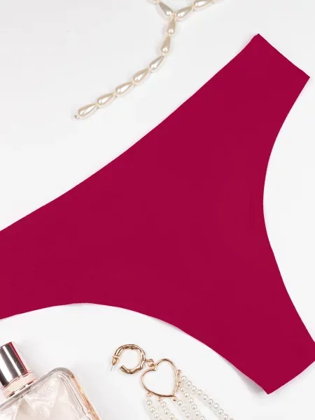 ISSA Plus Труси без підкладки бордовий