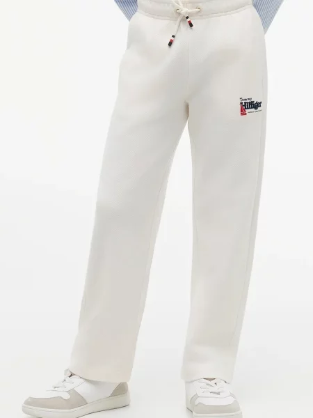 Tommy Hilfiger donji dio trenirke za djecu od pamuka bijela