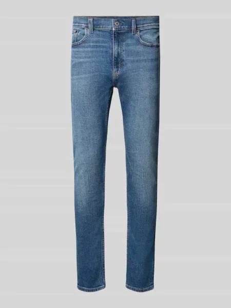 Jeansy o kroju slim fit z mieszanka bawełny model Zane' Hugo Blue niebieskie