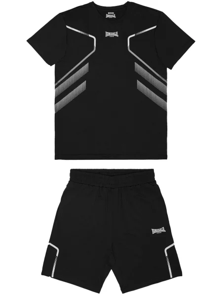 LONSDALE Trening Bewick gri deschis / negru alb