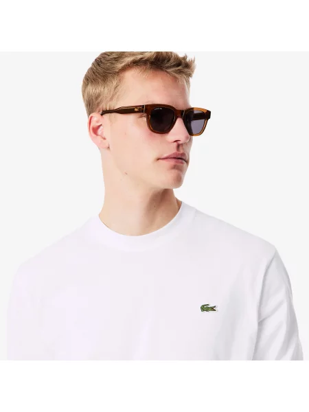 Lacoste Koszulka Z Długim Rękawem biała