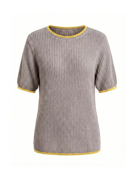 Imily Bela Pulover galben / taupe gri