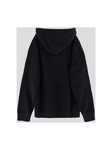 Bluza z kapturem Mm6 Maison Margiela z logo czarna