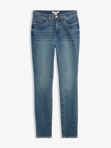 Jeansy skinny high waist niebieskie