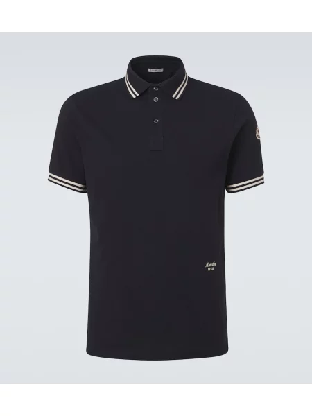 Tricou polo Moncler albastru