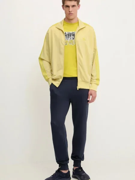 Футболка Adidas Originals с принтом желтая