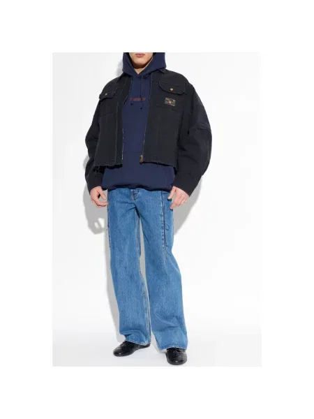 Bluza z kapturem Vetements niebieska