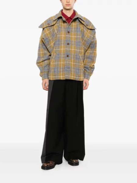 Geacă cămașă Vivienne Westwood în carouri galben