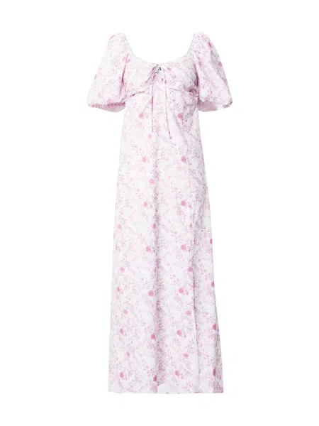VERO MODA Rochie VMGABRIELLA gri metalic / roz eozină alb