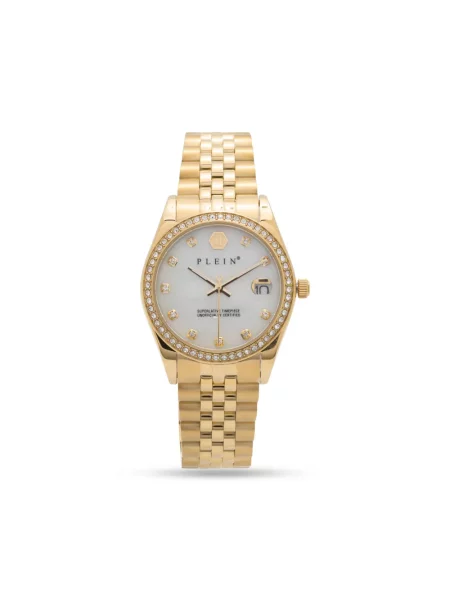 Ceas Philipp Plein de cristal alb