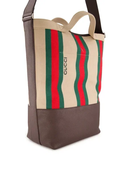 Geantă Gucci cu dungi maro