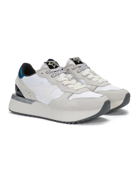 Sneakersy Sun68 białe