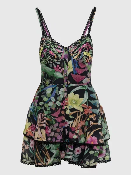 Сукня міні Nayade в квітковий принт Charo Ruiz чорна