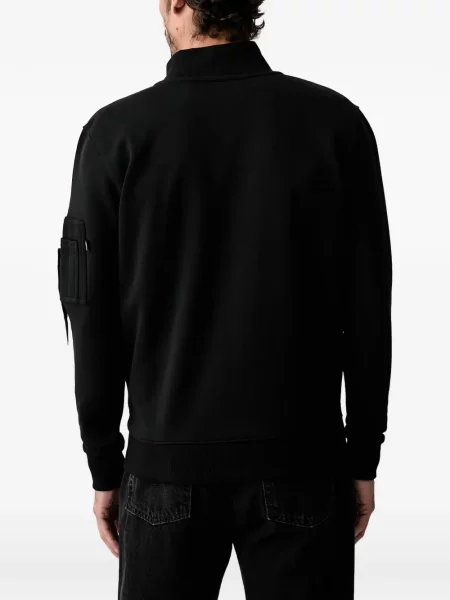 Hanorac cu fermoar Alpha Industries negru