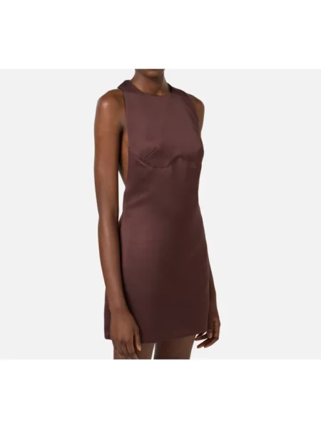 Sukienka mini Elisabetta Franchi brązowa