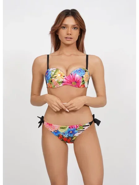 Купальник Uniconf синьо-жовтий поліамід/поліестер/поліуретан жовтий