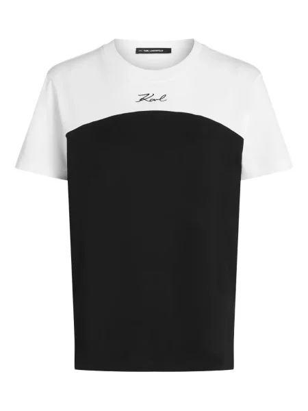 Tricou Karl Lagerfeld scurt negru