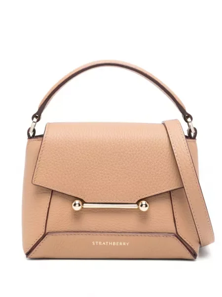 Τσάντα shopper Strathberry καφέ