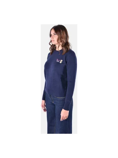 Sweter Mc2 Saint Barth wełniany niebieski