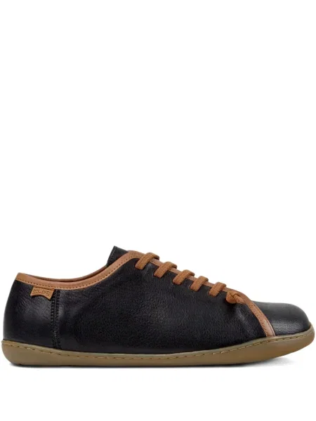 Fűzős bőr sneaker Camper fekete