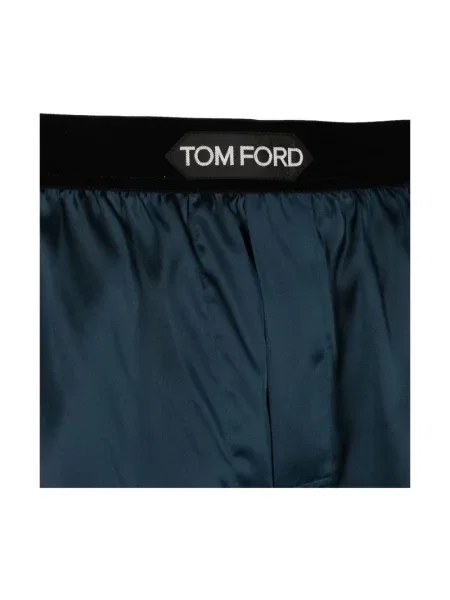 Bokserki Tom Ford z logo niebieskie