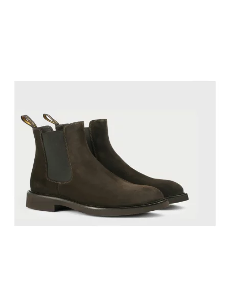 Buty do kostki Doucal's skórzane brązowe